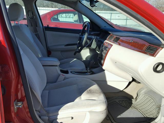 2G1WB55K381267900 - 2008 CHEVROLET IMPALA LS RED photo 5