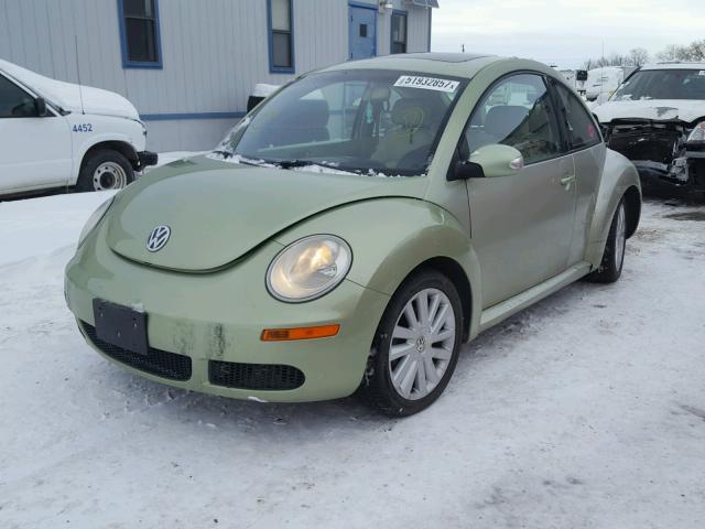 3VWRW31C78M526373 - 2008 VOLKSWAGEN NEW BEETLE BLUE photo 2