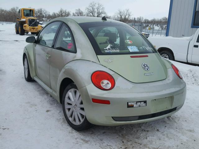 3VWRW31C78M526373 - 2008 VOLKSWAGEN NEW BEETLE BLUE photo 3