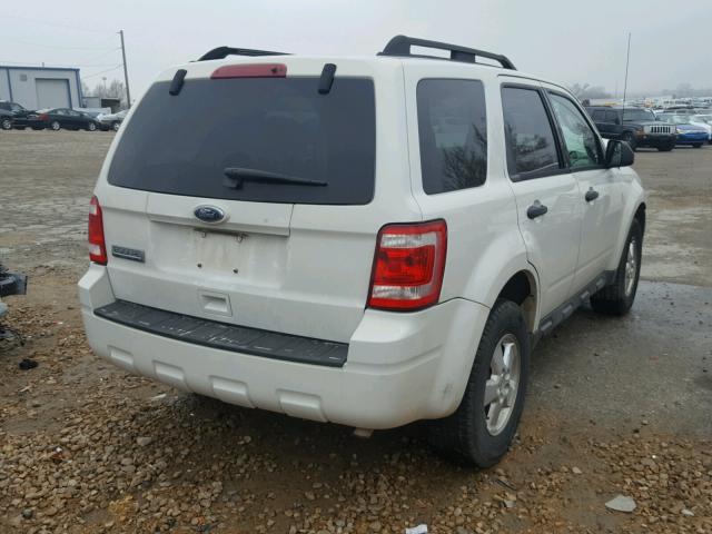 1FMCU0D72AKD30183 - 2010 FORD ESCAPE XLT WHITE photo 4