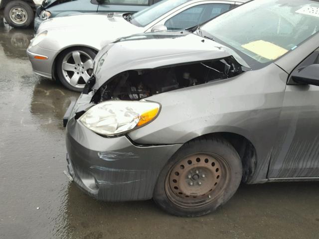 2T1KR32E08C691265 - 2008 TOYOTA COROLLA MA GRAY photo 9