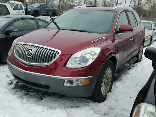 5GAEV23D89J174974 - 2009 BUICK ENCLAVE CX RED photo 2