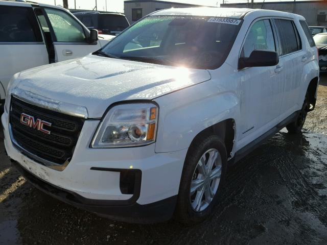 2GKALLEK7H6145101 - 2017 GMC TERRAIN SL WHITE photo 2