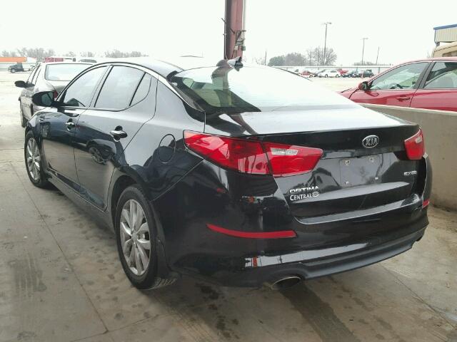 5XXGN4A7XFG376991 - 2015 KIA OPTIMA EX BLACK photo 3