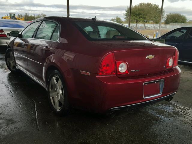 1G1ZJ57709F219211 - 2009 CHEVROLET MALIBU 2LT RED photo 3