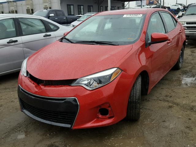 5YFBURHEXEP094760 - 2014 TOYOTA COROLLA L RED photo 2