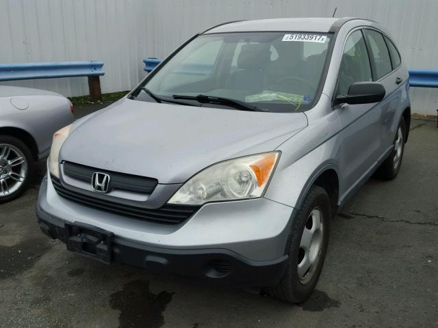 JHLRE48397C107607 - 2007 HONDA CR-V LX SILVER photo 2