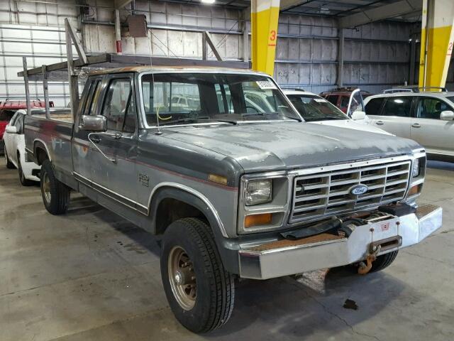 1FTHX2617GKB37770 - 1986 FORD F250 GRAY photo 1