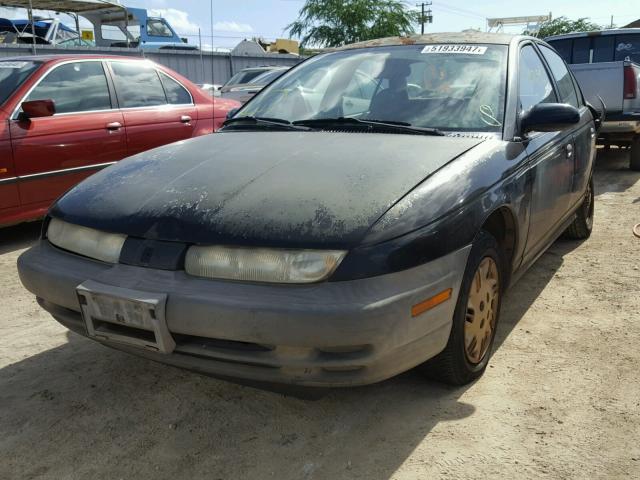 1G8ZH5285VZ319813 - 1997 SATURN SL1 BLACK photo 2