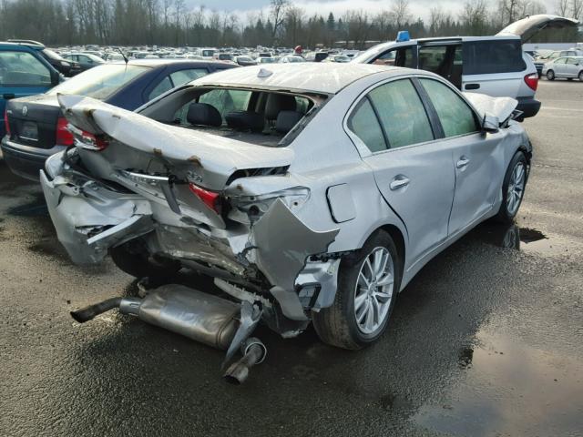 JN1EV7AP8HM743010 - 2017 INFINITI Q50 PREMIU SILVER photo 4