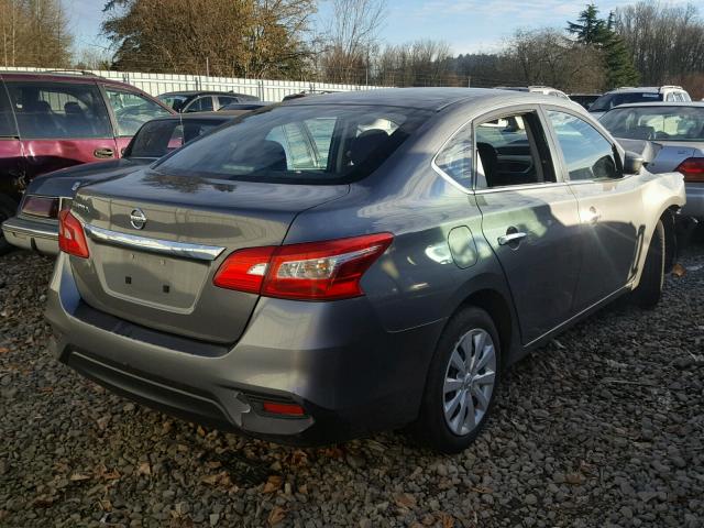 3N1AB7AP1GY279156 - 2016 NISSAN SENTRA S GRAY photo 4