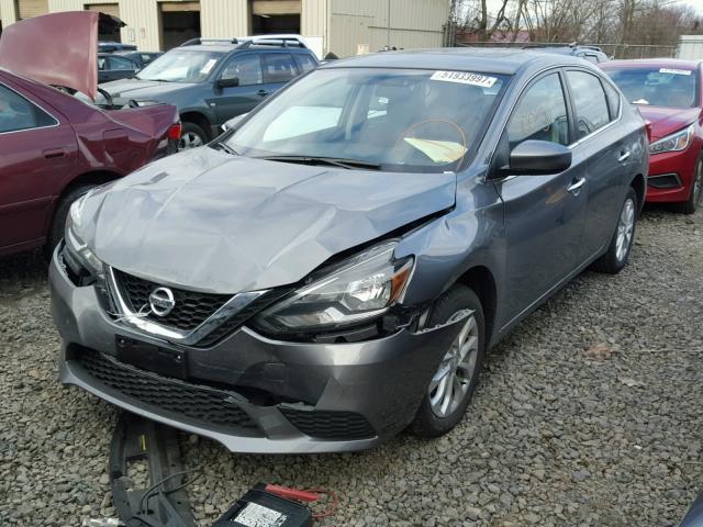 3N1AB7APXHY312706 - 2017 NISSAN SENTRA S GRAY photo 2