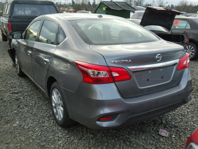 3N1AB7APXHY312706 - 2017 NISSAN SENTRA S GRAY photo 3