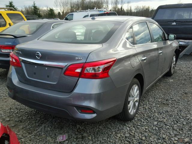 3N1AB7APXHY312706 - 2017 NISSAN SENTRA S GRAY photo 4