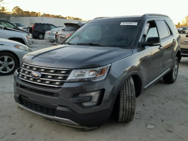 1FM5K8DH5GGC98217 - 2016 FORD EXPLORER X GRAY photo 2