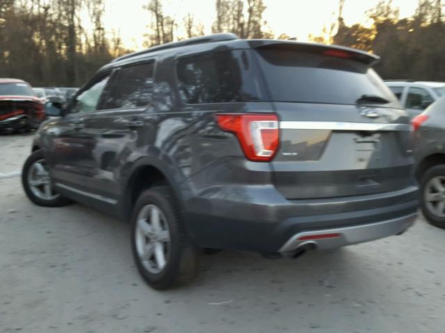 1FM5K8DH5GGC98217 - 2016 FORD EXPLORER X GRAY photo 3