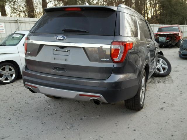 1FM5K8DH5GGC98217 - 2016 FORD EXPLORER X GRAY photo 4