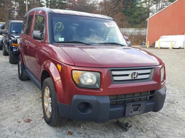 5J6YH28758L019642 - 2008 HONDA ELEMENT EX BURGUNDY photo 1