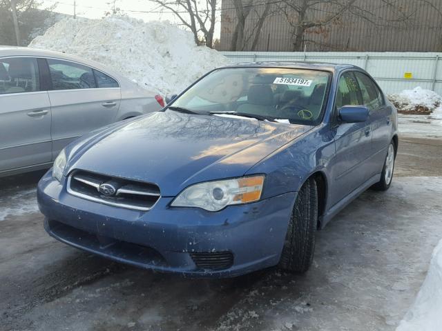 4S3BL616177208170 - 2007 SUBARU LEGACY 2.5 BLUE photo 2