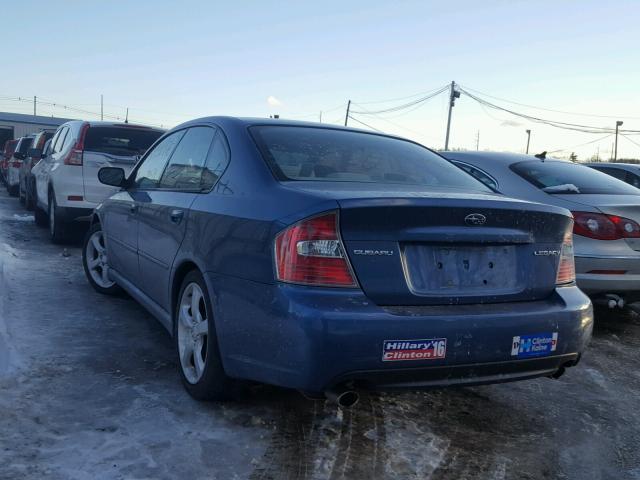 4S3BL616177208170 - 2007 SUBARU LEGACY 2.5 BLUE photo 3