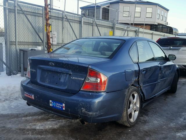 4S3BL616177208170 - 2007 SUBARU LEGACY 2.5 BLUE photo 4