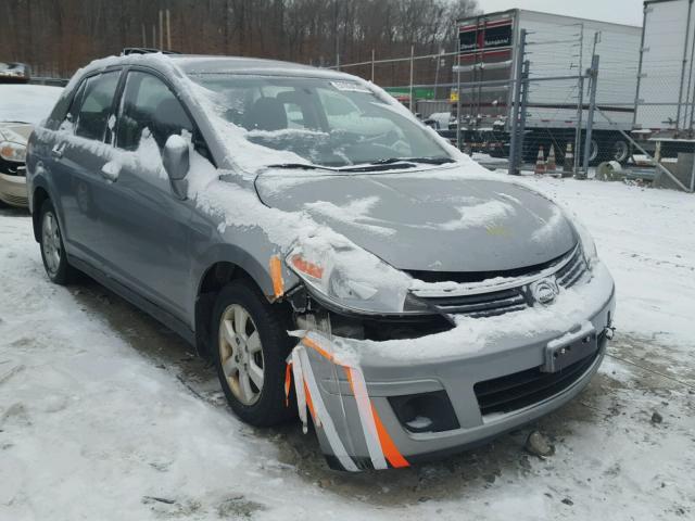 3N1BC11E48L379974 - 2008 NISSAN VERSA S GRAY photo 1