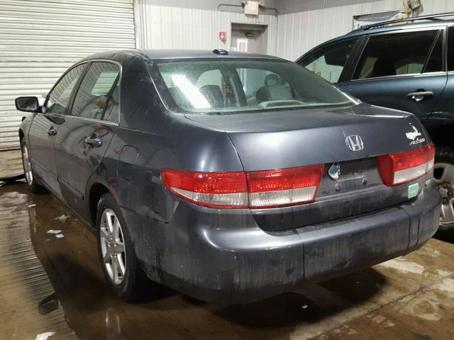 1HGCM66534A018677 - 2004 HONDA ACCORD EX GRAY photo 3