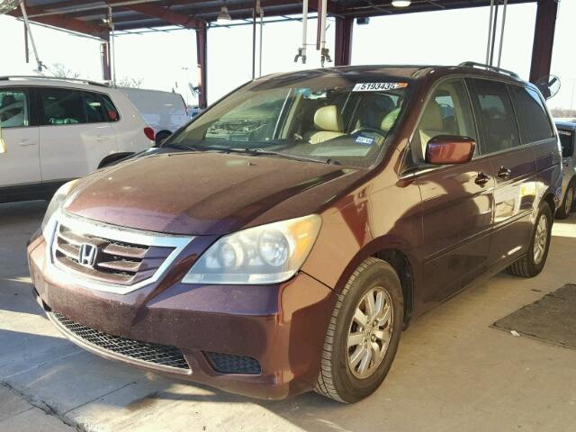 5FNRL38688B409790 - 2008 HONDA ODYSSEY EX MAROON photo 2