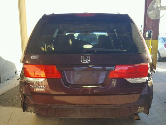 5FNRL38688B409790 - 2008 HONDA ODYSSEY EX MAROON photo 9