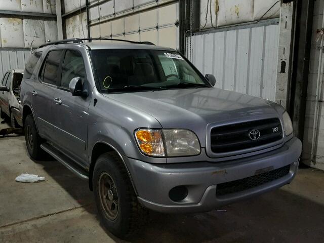 5TDZT34A91S019468 - 2001 TOYOTA SEQUOIA SR SILVER photo 1