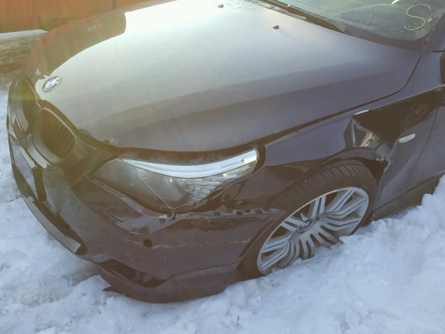WBANW53578CT54601 - 2008 BMW 550 I BLACK photo 9