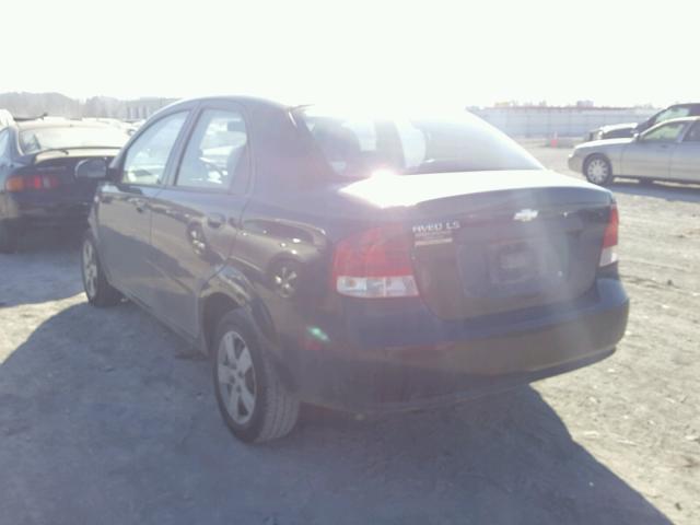 KL1TD56686B681961 - 2006 CHEVROLET AVEO BASE Qara foto 3