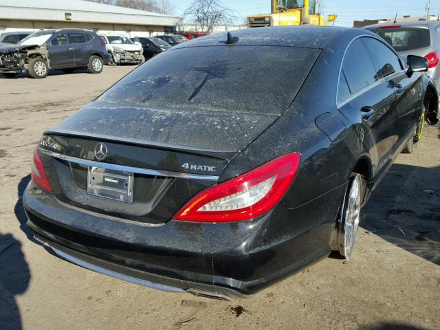 WDDLJ9BB0CA050172 - 2012 MERCEDES-BENZ CLS 550 4M BLACK photo 4