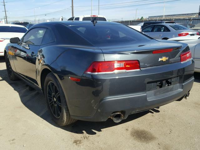 2G1FB1E39F9309714 - 2015 CHEVROLET CAMARO LS GRAY photo 3