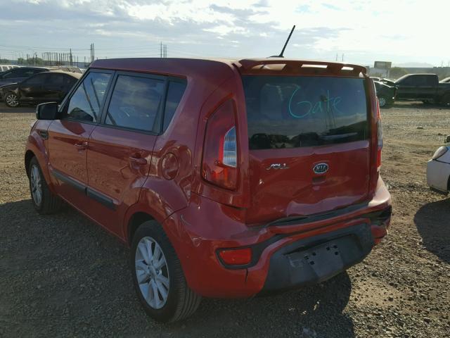 KNDJT2A65C7362279 - 2012 KIA SOUL + RED photo 3