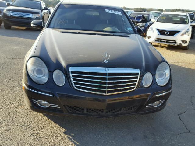 WDBUF56X67B121906 - 2007 MERCEDES-BENZ E 350 BLACK photo 9