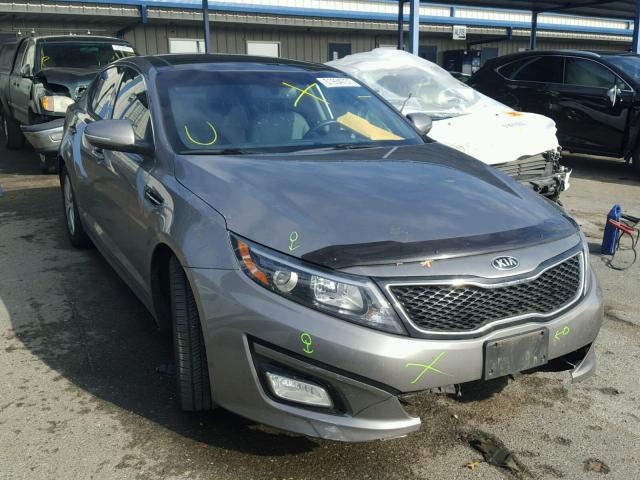 5XXGN4A72EG333583 - 2014 KIA OPTIMA EX GRAY photo 1