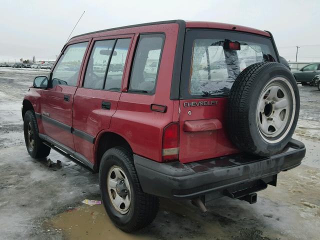 2CNBJ136XW6901514 - 1998 CHEVROLET TRACKER RED photo 3