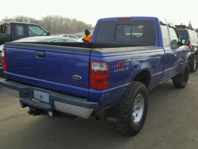 1FTZR45E74TA01059 - 2004 FORD RANGER SUP BLUE photo 4