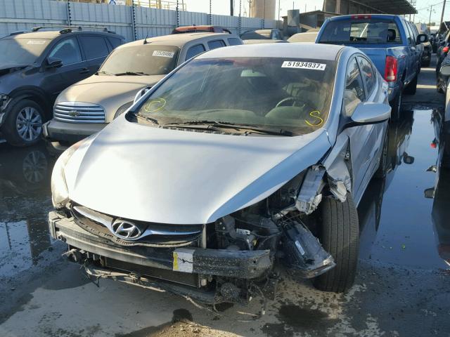 KMHDH4AE5CU386905 - 2012 HYUNDAI ELANTRA GL SILVER photo 2