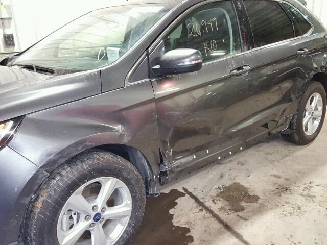 2FMPK4J9XGBC01809 - 2016 FORD EDGE SEL GRAY photo 9