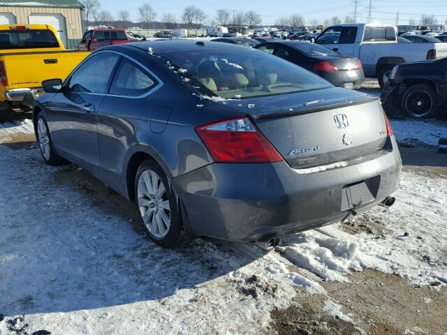 1HGCS22888A011390 - 2008 HONDA ACCORD EXL CHARCOAL photo 3