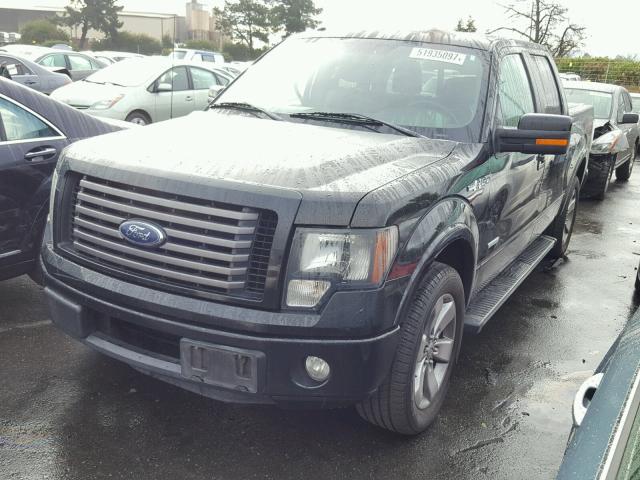 1FTFW1CT0CFC79701 - 2012 FORD F150 SUPER BLACK photo 2