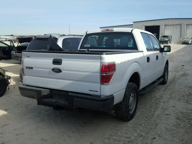 1FTEW1CM7BKD44876 - 2011 FORD F150 SUPER WHITE photo 4