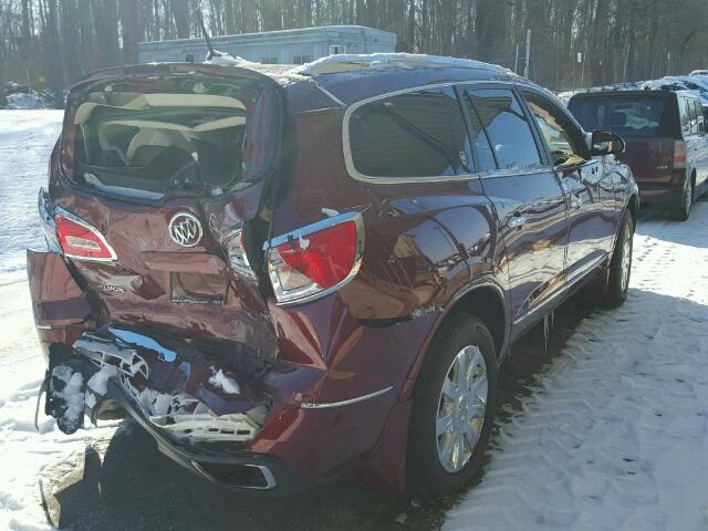 5GAKVCKD9GJ282169 - 2016 BUICK ENCLAVE BURGUNDY photo 4