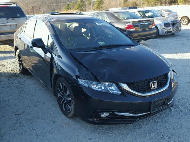 19XFB2F93DE009374 - 2013 HONDA CIVIC EXL BLACK photo 1