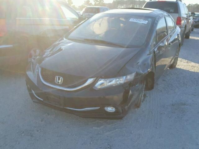 19XFB2F93DE009374 - 2013 HONDA CIVIC EXL BLACK photo 2