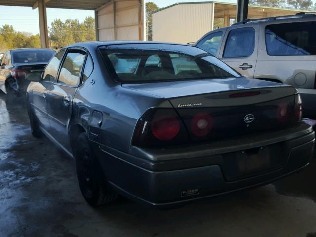 2G1WF52E049392318 - 2004 CHEVROLET IMPALA GRAY photo 3