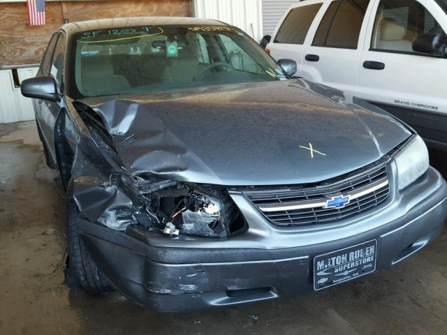 2G1WF52E049392318 - 2004 CHEVROLET IMPALA GRAY photo 9