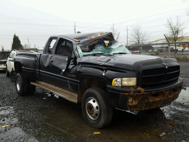 1B7MF33661J554267 - 2001 DODGE RAM 3500 BLACK photo 1